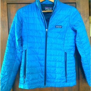 Patagonia blue nano puff jacket XS